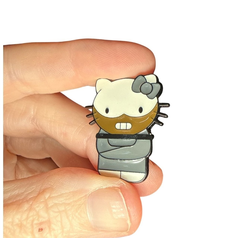 Hello Kitty Hannibal Lecter Straight Jacket Horror Enamel Pin